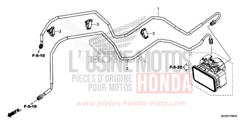 BRAKE PIPE CBR500RAH de 2017